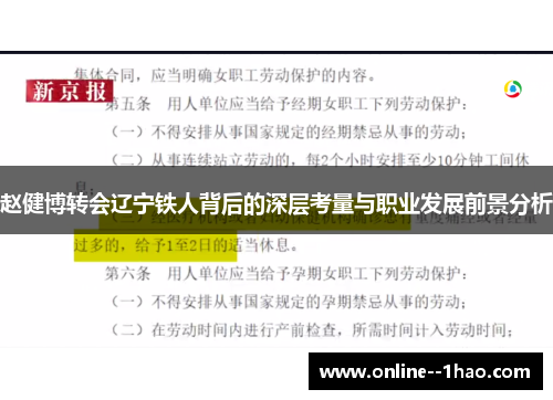 赵健博转会辽宁铁人背后的深层考量与职业发展前景分析