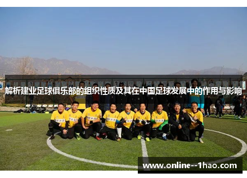 解析建业足球俱乐部的组织性质及其在中国足球发展中的作用与影响
